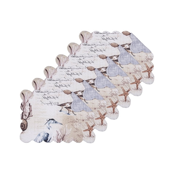 Brunswick Island Placemats Set of 6, 13" x 19"