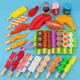 thumbnail image 1 of Kids Pretend Play Kitchen Toys Food Toys Simulation Food Cookware Cooking BBQ Kit Role Play Game Educational Gift For Children, 1 of 7
