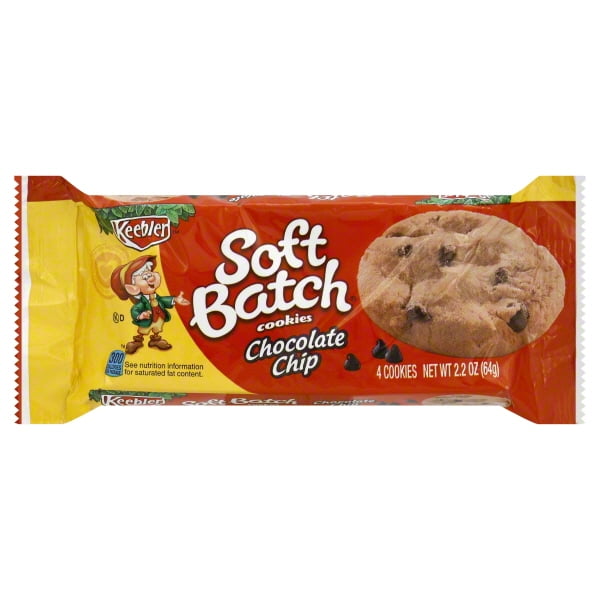 Keebler Soft Batch Chocolate Chip Cookies 2.2 oz. Wrapper - Walmart.com ...