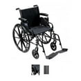 thumbnail image 2 of Drive Medical Cruiser III Light Weight Wheelchair with Flip Back Removable Arms, Full Arms, Swing away Footrests, 18" Seat, 2 of 13