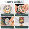 thumbnail image 4 of Colorful Tree Bedside Table Lamp LED Warm Lights with USB Charging Port Retro Cylinder Desk Lamps for Bedroom Living Room Office Coffee Bar Decoration, 4 of 7