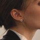 thumbnail image 3 of Pendientes, pendientes minimalistas, pendientes y pendientes de mujer de moda,, 3 of 5