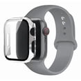 thumbnail image 1 of Correa de Silicona con Funda Protectora de Cristal para Apple Watch, Compatible con Todas las Series, 1 of 4