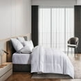 thumbnail image 2 of ROYAL LUXE / White Goose Down & Feather Comforter with Damask Stripe Cover - F/Queen, 2 of 3