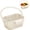 White, variant on Foldable Hanging Sink Drain Basket Stretchable Kitchen Colander with Flip Cover Space Saving Food Strainer, Multi-functional Faucet Storage Rack Draining for Fruits Vegetables Utensils