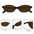 thumbnail image 4 of Gafas de Sol Ovaladas Retro GUVIVI para Mujer con Protección UV400, 4 of 9
