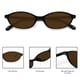 thumbnail image 4 of Gafas de Sol Ovaladas Retro GUVIVI para Mujer con Protección UV400, 4 of 9