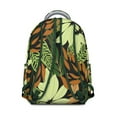 thumbnail image 3 of Hawaiian Jungle Leaves Backpack Tropical Floral Summer School Bag for Students Vibrant Exotic Print for Travel, 3 of 6
