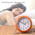 thumbnail image 5 of Reloj Despertador JAMW Redondo 4 Pulgadas Sin Tictac Batería Función de Emisión de Luz, 5 of 5
