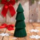 thumbnail image 1 of Sprayed Resin Christmas Tree Ornaments Set, Modern Tapered Winter Village Decor for Mantel, Desktop Fireplace Tabletop Centerpiece, Holiday Home Decoration, 1 of 6