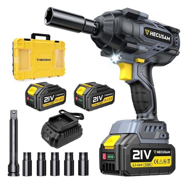 Llave de Impacto Inalámbrica HECUSAM 1/2" Brushless 1800 Nm