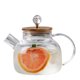thumbnail image 1 of Jarra de agua fría de vidrio transparente con alto contenido de borosilicato, jarra fría for refrigerador, tetera for jugo y té de hierbas, 1 of 4