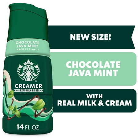 Starbucks Chocolate Java Mint Flavored Coffee Creamer, Liquid Creamer, Dairy Creamer 14 fl oz