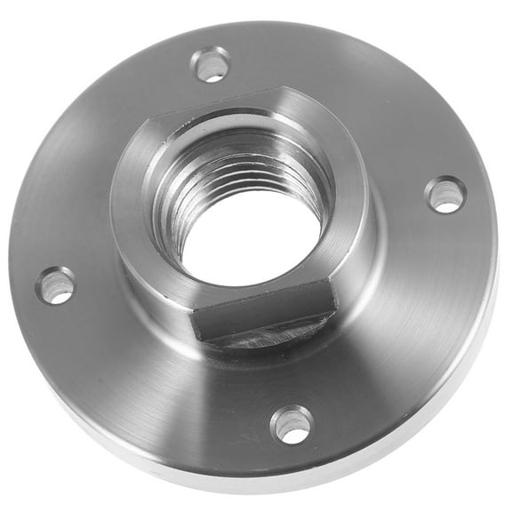 DEEPCRAFF Lathe Chuck Adapter 1Pack Steel Faceplate for Woodturning Chuck Round Silver 2.95X2.95X0.98In