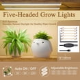 thumbnail image 4 of Plant Stand indoor 9-Tiered , Plant Stand with 5 Grow Lights, Adjustable Lighting Modes, 10-Level Dimming & 3 Timer Settings, Perfect for Plant Growth, 4 of 9