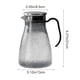 thumbnail image 3 of Botella De Agua Fría De Plástico Jarra de agua de plástico martillado de 1,5 L con tapa de acero para zumos, té y bebidas frías, gris, 1 unidad Rkxzt, 3 of 9