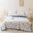 thumbnail image 5 of Soft Washed Cotton Kids Summer Quilt, Single Size Lightweight Conditioner Blanket, Washable Thin Bedspread for Baby Nap, 1 Piece, 5 of 5