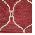 thumbnail image 3 of Rugsotic Carpets Hand Tufted Wool Eco-Friendly Area Rugs - 2'6"x8', Runner, Red Beige, Modern Contemporary Design, High Pile Handmade Anti Skid Rugs for Living Room, Bed Room (K01004), 3 of 5