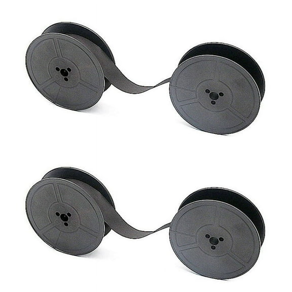 2PCS GR1 Typewriter Ribbon Twin Spool Typewriter Ribbon Replacement for Most Typing Ribbon (Black)
