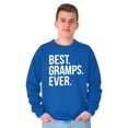 thumbnail image 3 of Best Gramps Ever Grandpa Grandfather Men's Big & Tall Crewneck Sweatshirt Brisco Brands 5X, 3 of 5