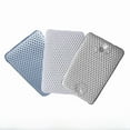 thumbnail image 4 of Wholesale Lightweight PVC Bath Neck Pillow with 8 Suction Cups - Anti-Slip, Comfortable Neck Support for Home & Hotel Use, 29x19cm, Gray - Secure Adhesion on Smooth Surfaces for Relaxing Bath, 4 of 6