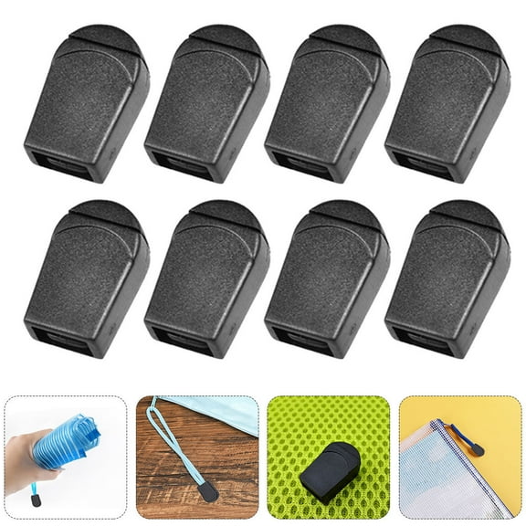 UNOMOR 20Pack Drawstring Fastener Drawstring Clip Black Bag Closure For Adults