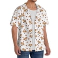 thumbnail image 2 of Kdxio Men's Hawaiian Shirt for Men Short Sleeve Shirt Labrador Retriever Dog Summer Casual Holiday Beach Button Down T-Shirts, 2 of 7