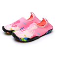 thumbnail image 5 of Gubotare Water Shoes for Kids Kids Water Shoes Boys Girls Barefoot Water Sports Socks Hook&Loop Beach Shoes Quick Dry Aqua Socks Swim Walking Outdoor Sports for Toddler (Pink,Big Kids 2), 5 of 5