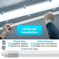 thumbnail image 6 of Luxrite 4FT T8 LED Tube Light, Ballast and Ballast Bypass, 13W=32W, 6500K Daylight, F32T8, Damp Rated 12-Pack, 6 of 6