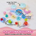 thumbnail image 2 of TECHNOK Kids Play Kitchen Accessories - 49 Pcs Play Dishes Cookware Set - Large Toy Pots and Pans for Kids Kitchen Pretend Dishes - Play Food Set - Cooking Utensils - Toy Cooking Set, 2 of 8