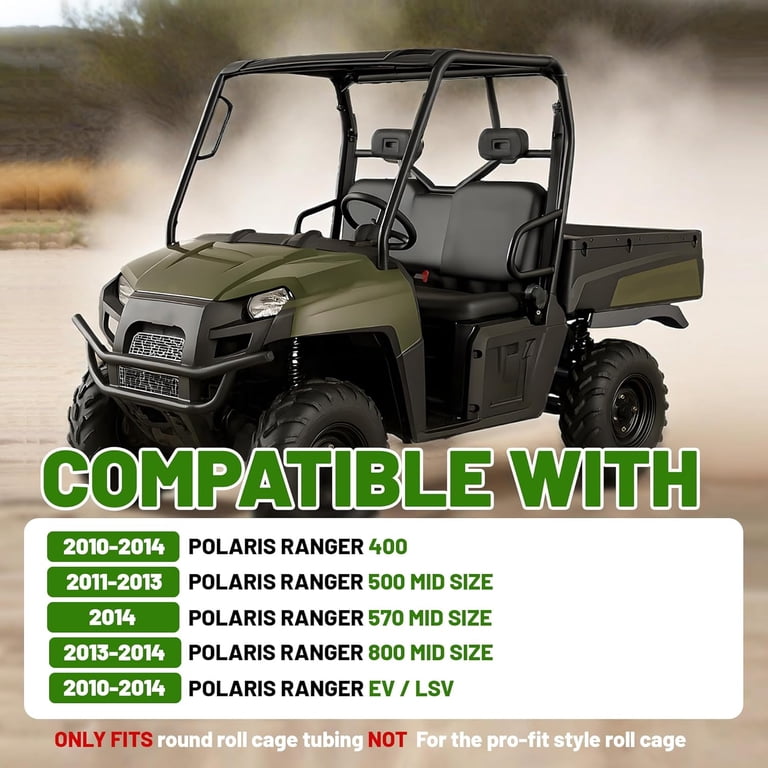 KOJEM ATV Quad Hard Top Roof for 2011-2014 Polaris Ranger 400 500