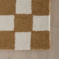 thumbnail image 4 of nuLOOM Quinarae Checkered Wool-Blend Rug, 7' 6" x 9' 6", Quinarae Golden Tan, 4 of 7