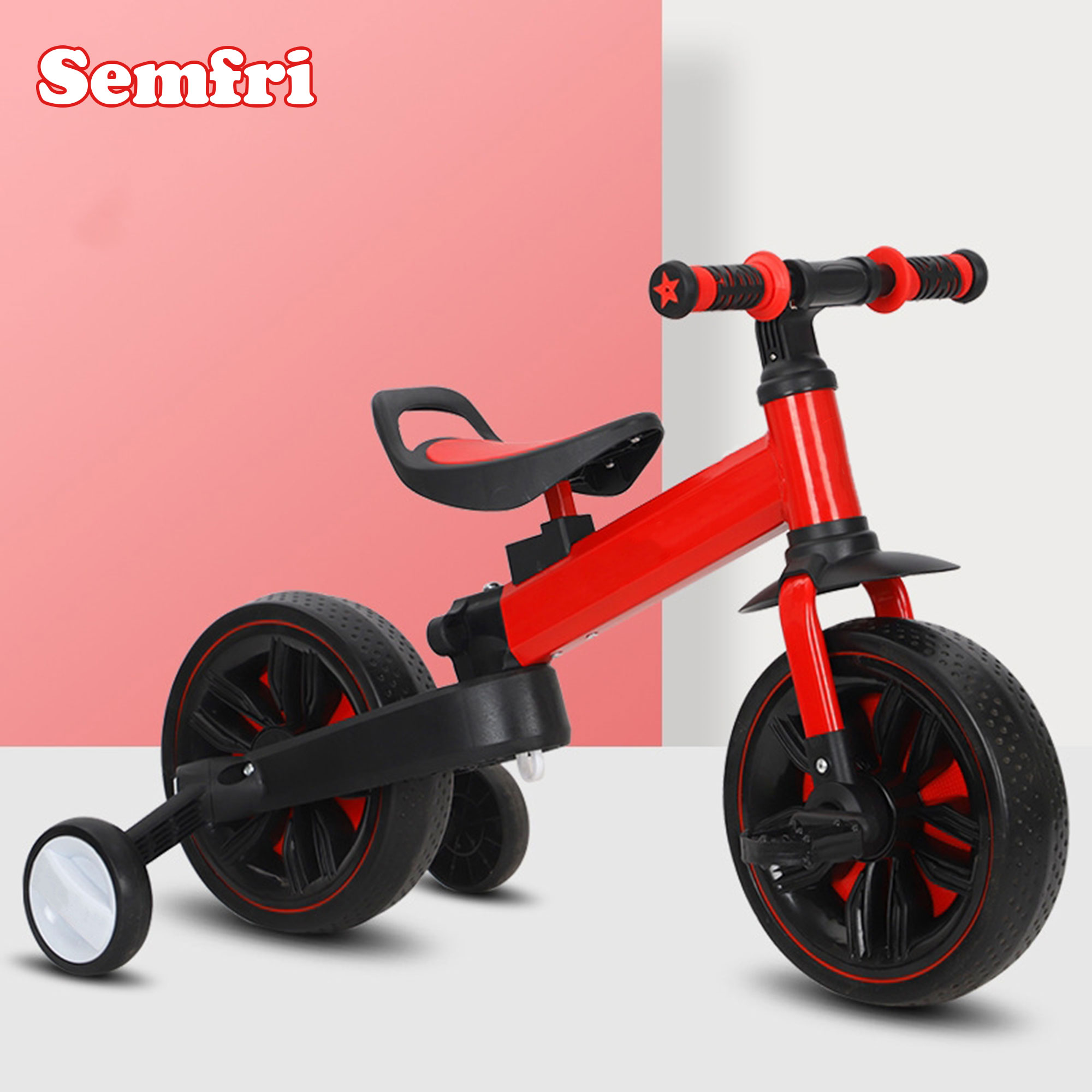 Semfri 3-in-1 Toddler Tricycle Red photo 8