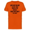 thumbnail image 1 of Love, Dont Allow Heart Be Abused Tee Men's -Image by Shutterstock, 1 of 1