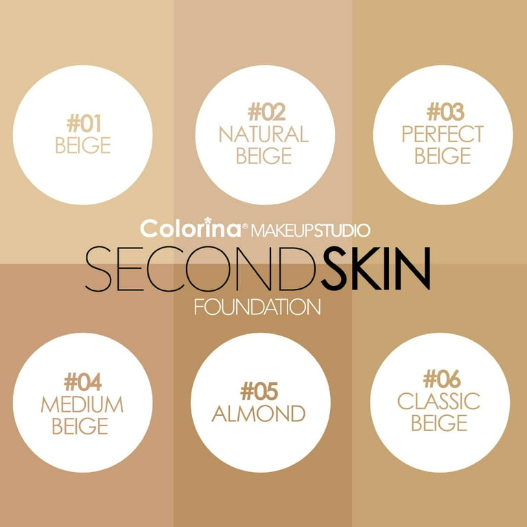 Colorina Makeup Studio Second Skin Foundation 06 Classic Beige 1.0