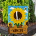 thumbnail image 3 of America Forever Spring Monogram Garden Flag Letter L 12.5 x 18 inches Double Sided Vertical Outdoor, Yard, Lawn, Beautiful Bright Sunlowers, Floral Design, Honeybee, Summer Welcome Garden Flag, 3 of 5