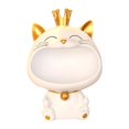 thumbnail image 3 of yuksok Cat Figurine Storage Box Candy Storage Box Resin Animal Sculpture Creative Snack B, 3 of 9