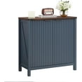 thumbnail image 7 of 32 Fluted Sideboard Storage Cabinet Buffet - 7-Level Adjustable Shelves, Modern Farmhouse Rustic Chic Multi-Functional Organizer for Kitchen, Living Room, Entryway(Navy Blue), 7 of 7