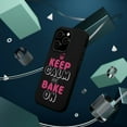 thumbnail image 3 of DistinctInk Tough Case for Apple iPhone 15 Pro MAX (6.7" Screen), Compatible with MagSafe Charging - Keep Calm and Bake On, 3 of 6