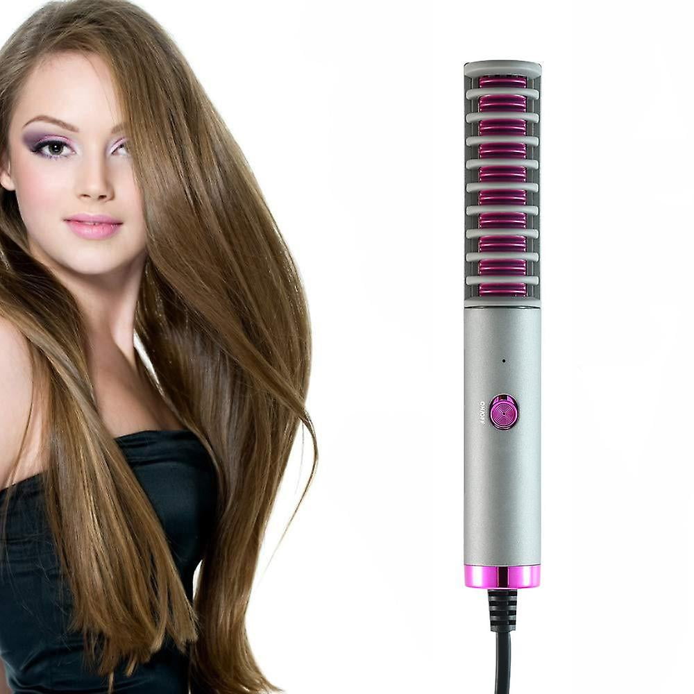 Hair straightener brush 30s fast heating anti-scald electric comb curly and straight hair perfect for professional salon at home | Walmart Canada Hair straightener brush 30s fast heating anti-scald electric comb curly and straight hair perfect for professional salon at home | Walmart Canada