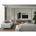 thumbnail image 4 of Sofa Bed with Pillows, Light Grey Linen Convertible Sleeper Couch, Modern Living Room Furniture, 4 of 7