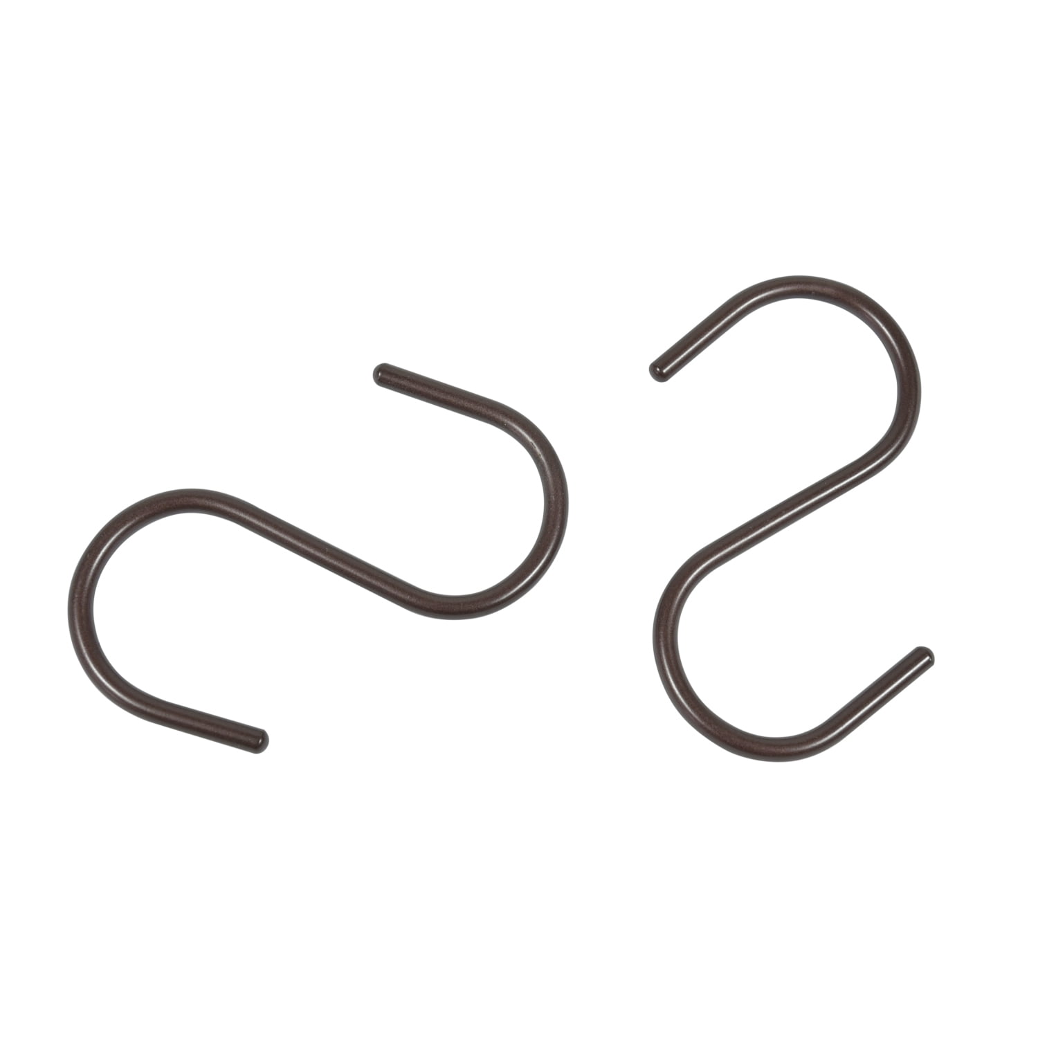 Mainstays Shower Curtain S-Hooks, Bronze, 12Piece/Set, 100% Iron