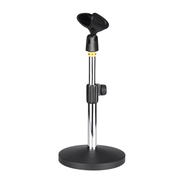 Garende Mic Stand Holder Practical Adjustable Height Convenient Accessories Professional Silver