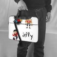 thumbnail image 4 of Lsque Sml Jeffy Pattern Laptop Bag – Portable & Slim Single-Shoulder Computer Case with Adjustable Strap, Protective, Lightweight for 13”/14”/15.6” Laptops, 4 of 7