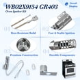 thumbnail image 3 of Kit d'Allumage Rond pour Four à Gaz WB02X9154 WB13K10027 Compatible avec GE, Hotpoint, Kenmore, Roper, Whirlpool &acirc;?? Remplacement pour WB2X9154 WB1, 3 of 8