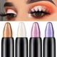 thumbnail image 2 of Lápiz de sombra de ojos, resaltador de 15 colores, resistente al agua, brillo mate, sombra de ojos desnuda, pigmento de maquillaje, cosméticos, Lápiz Delineador de ojos blanco( 5, 2 of 5