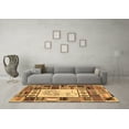 thumbnail image 3 of Ahgly Company Indoor Square Patchwork Brown Transitional Area Rugs, 4' Square, 3 of 4