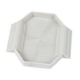 thumbnail image 2 of CarpNettore Reptile Water Bowl Aquarium Habitat Accessories Turtle Bathing Pool Feeding Dish White, 2 of 9