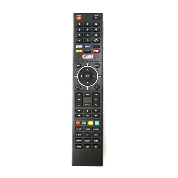 PerFascin Replacement Remote Control for ELEMENT LED TV ELST3216H/ELSJ4016/E4S4316H/E4ST4316H, Black, New