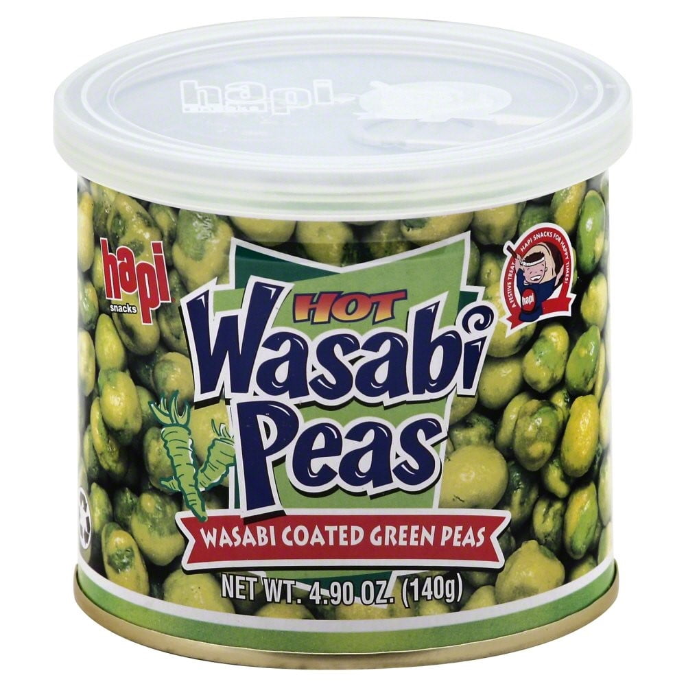 Hapi Snacks Hot Wasabi Peas Wasabi Coated Green Peas, 4.9 OZ Walmart